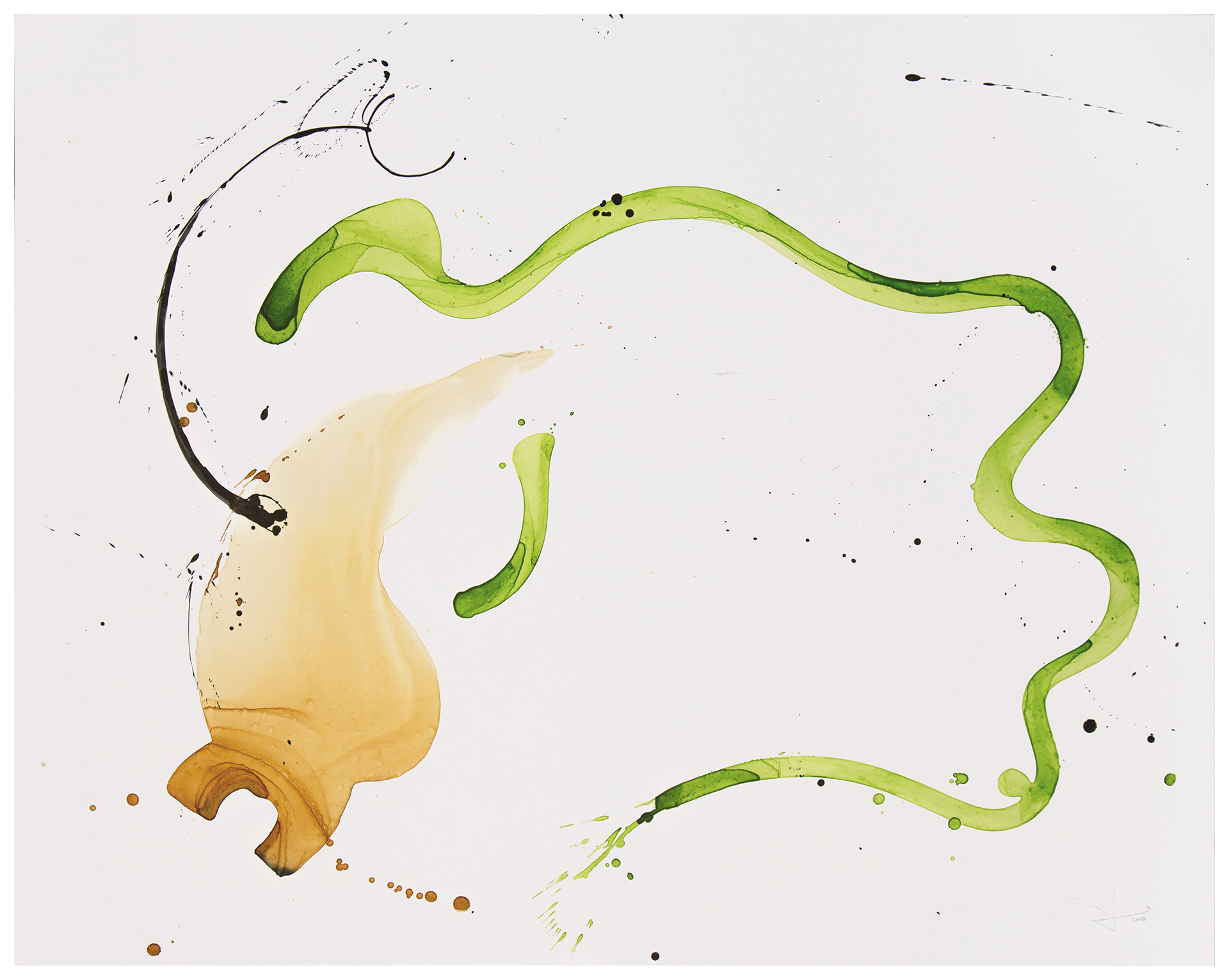 2018 Bato, Boa smeraldino e scimmia, tecnica mista su tela cm 120x150_RGB_72px copia