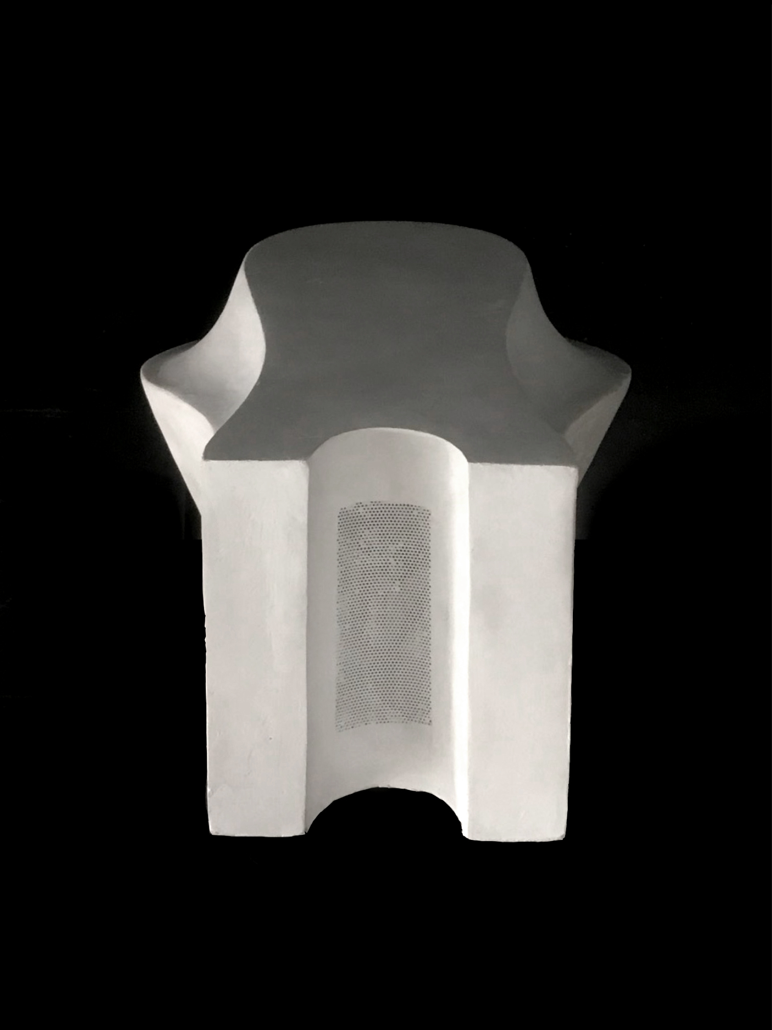2021 Maschera Minotauro, poliuretano e gesso acrilico | Polyurethane and acrylic plaster 55 x 43 x 25 cm | 21.6 x 17 x 9.8 in